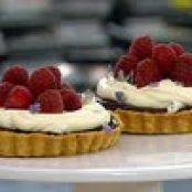 Chocolate Ganache, Lavender and Raspberry Tart