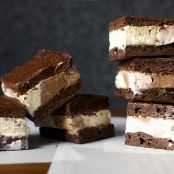 Brownie Ice Cream Sandwiches