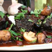 Slow-cooked beef short ribs