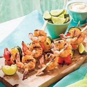 Spicy Glazed Shrimp and Vegetable Kabobs