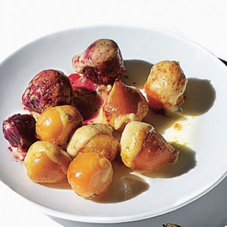 Roasted Beets in Mustard Cream