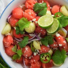 Refreshing Cucumber-Watermelon Salad