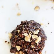 cookie - No-Bake Dark Chocolate Almond Cookies