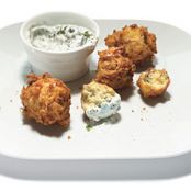 Salt Cod Beignets with Herbed Yogurt (overnight)
