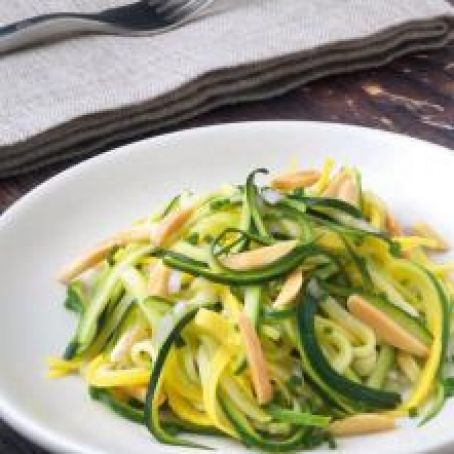 Raw zucchini salad