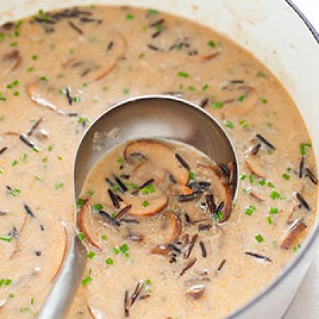 Wild Rice and Mushroom Soup