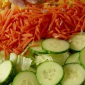 Salad Bar Salad with Creamy Italian Dressing