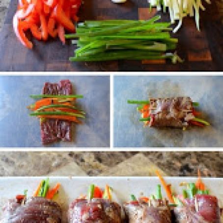 Balsamic Glazed Steak Rolls