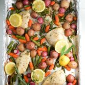 Sheet Pan Chicken With Spring Veggies