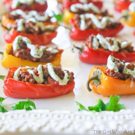 Mini Taco Stuffed Peppers