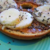 Peanut Butter, Banana and Chia Seed Bagelwich