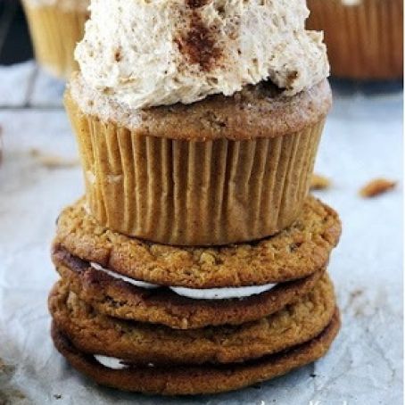 Oatmeal Cream Pie Cupcakes