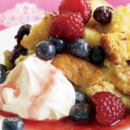 Berry Brioche Bread Pudding