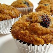 Ginger Wheat Mulberrry Muffins