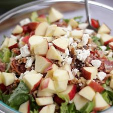 Bacon, Apple Raspberry Vinaigrette Salad!