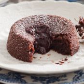 Chocolate Lava Cakes, Warm (3 Ingredients)