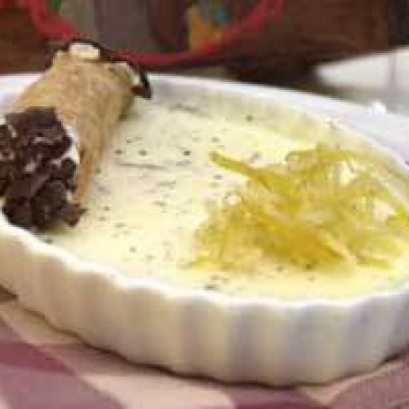 Lemon Panna Cotta and Connoli from Tony's Town Square in Magic Kingdom - Disney