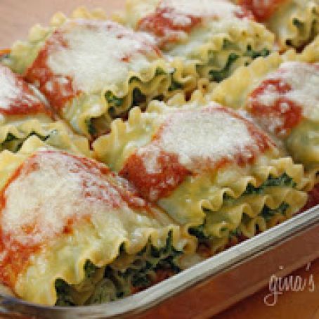 Spinach Lasagna Rolls - Skinnytaste