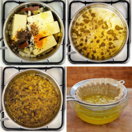 Ethiopian Spiced Clarified Butter (Niter Kibbeh)