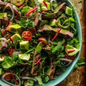 Mexican Steak Cobb Salad with Cilantro Vinaigrette