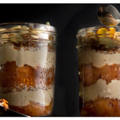 Almond-Yogurt Parfait with Cinnamon-Apple Compote