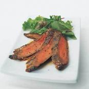 Grilled Flank Steak with Garlic Shallot and Rosemary