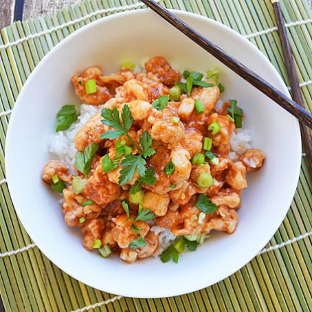 Sweet and Sour Cauliflower {Vegan}