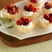 Phyllo and Cranberry Cream Cheese Bites