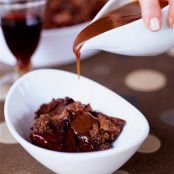 Chocolate Ganache Bread Pudding