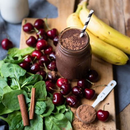Chocolate Covered Cherry Green Smoothie