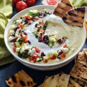 Whipped Feta Tzatziki Hummus