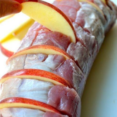 Apple Cinnamon Slow Cooker Pork Loin