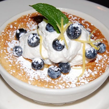 Lemon Blueberry Custard Cake