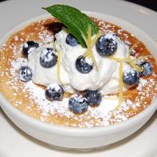 Lemon Blueberry Custard Cake