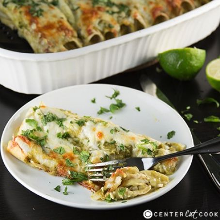 Green Chicken Chile Enchiladas