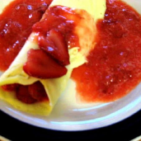 HCG Diet Phase 2/3 Strawberry Crepes