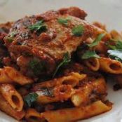 Sweet Sausage and Eggplant Penne