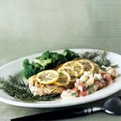 Roasted Fish on Rosemary