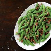 Sides (Brown-Buttered Sugar Snap Peas with Pecans)