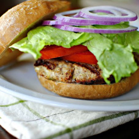 Mushroom Blue Cheese Turkey Burgers