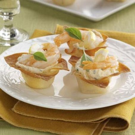 Crispy Shrimp Cups Recipe