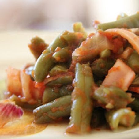 BBQ Green Beans in the Slow Cooker