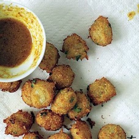 CRAB HUSH PUPPIES w/HONEY MUSTARD