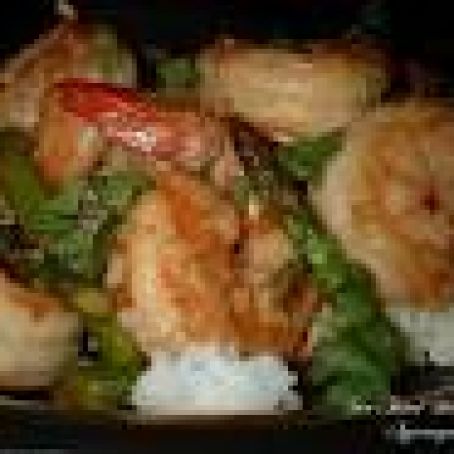Chinese Stir Fried Shrimp With Asparagus