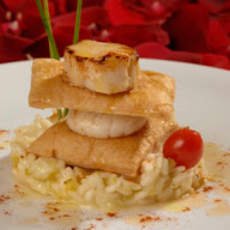 RISOTTO CON CALLO DE HACHA AL VINO