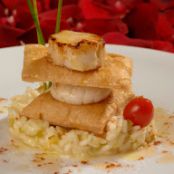 RISOTTO CON CALLO DE HACHA AL VINO