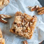 Caramel Honeycrisp Apple Bars