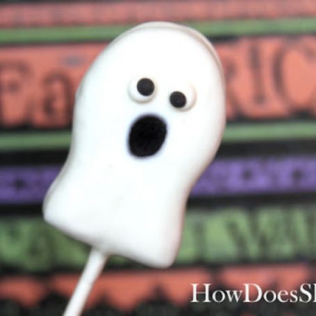 Halloween Cookie Suckers-Ghost