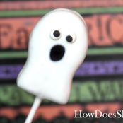 Halloween Cookie Suckers-Ghost