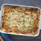 Chicken & Spinach Lasagna Bake with Four Cheeses, GF & Low FODMAP